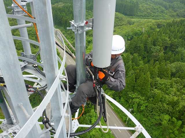 携帯電話基地局無線設備工事